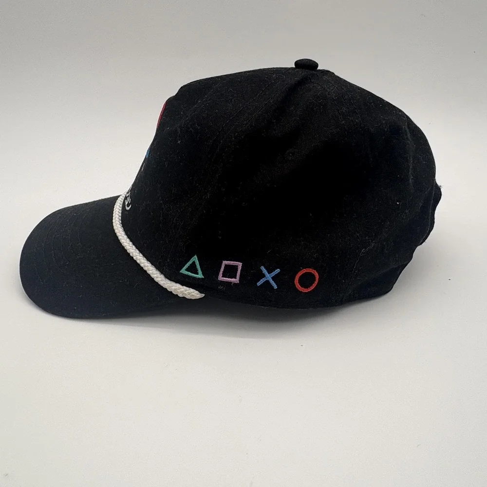 PlayStation Logo Embroidered Hat Black Rope Cap One Size Gaming Japan‎ Text